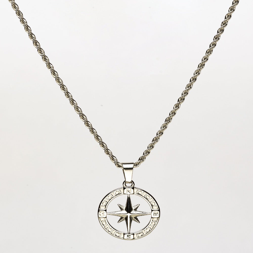 NORTH STAR (SILVER) Pendant+ Chain