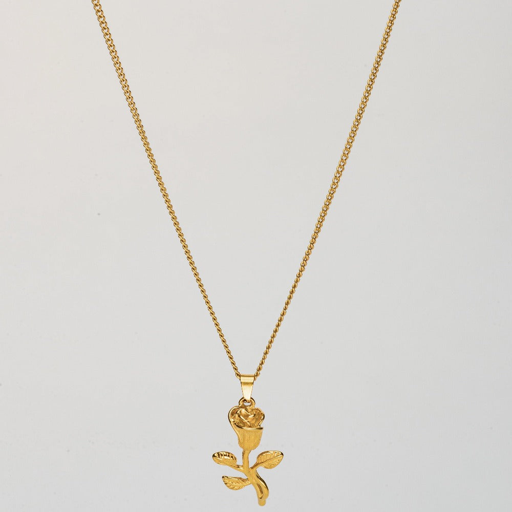 ROSE (GOLD) Pendant+ Chain