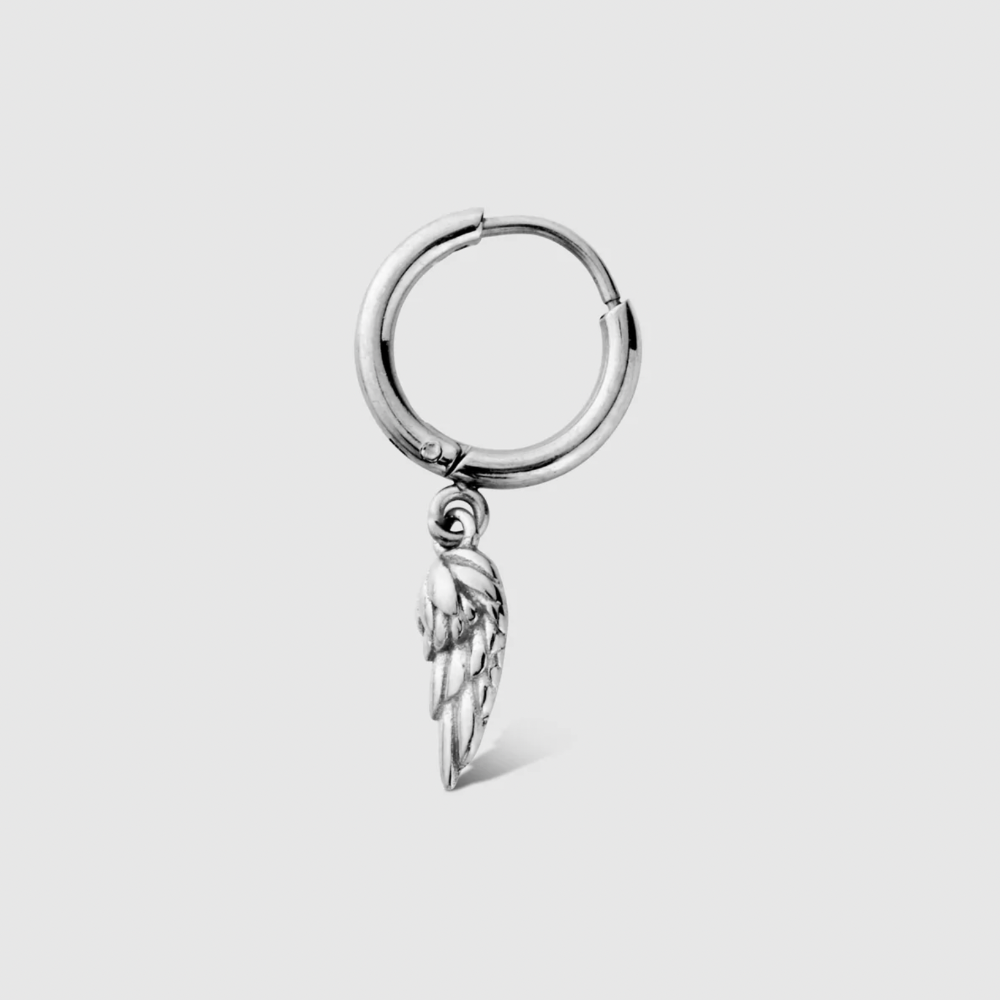 WING EARRINGS in a Silver Shade (a pair)