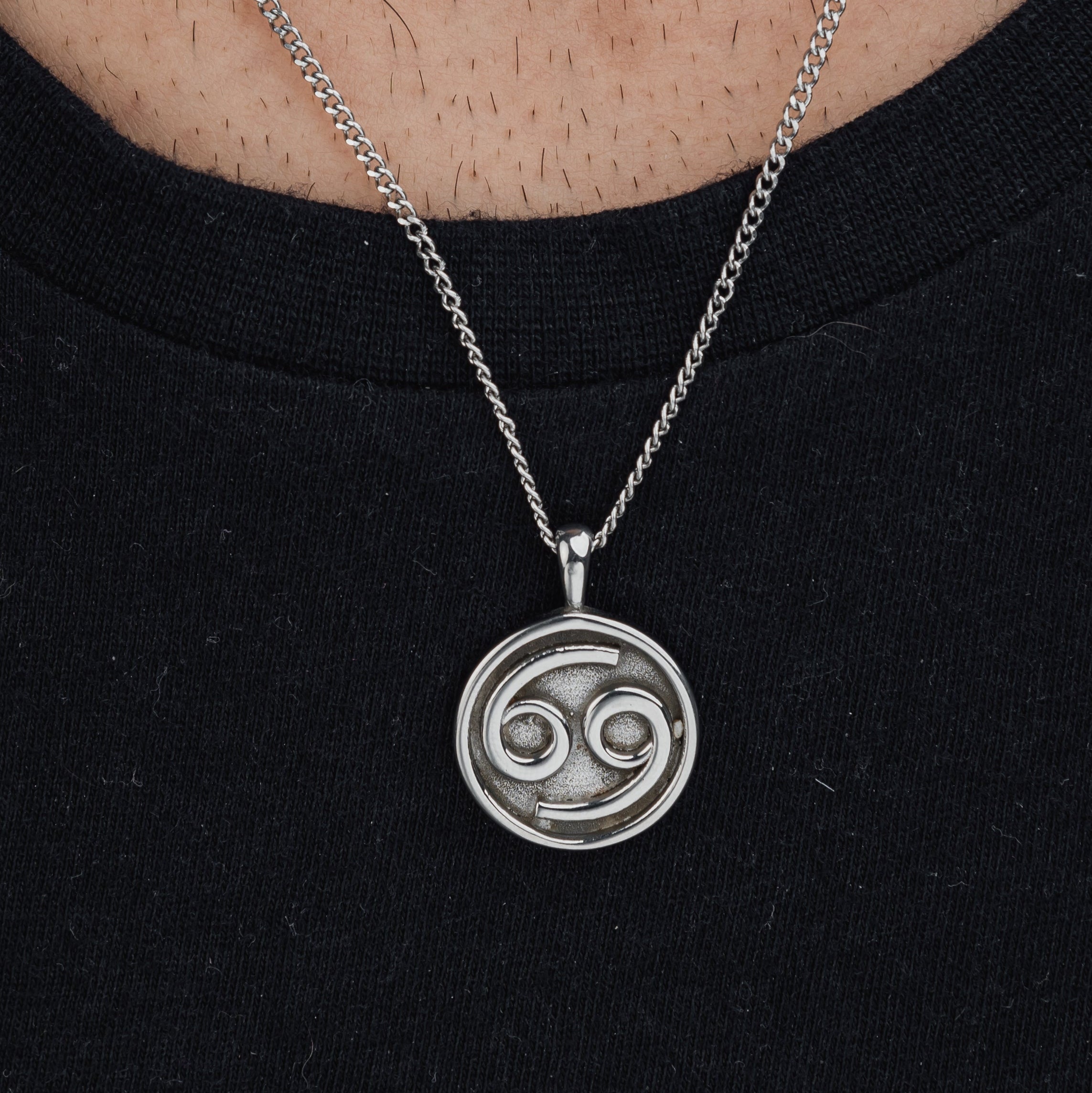 CANCER (SILVER) Pendant+ Chain