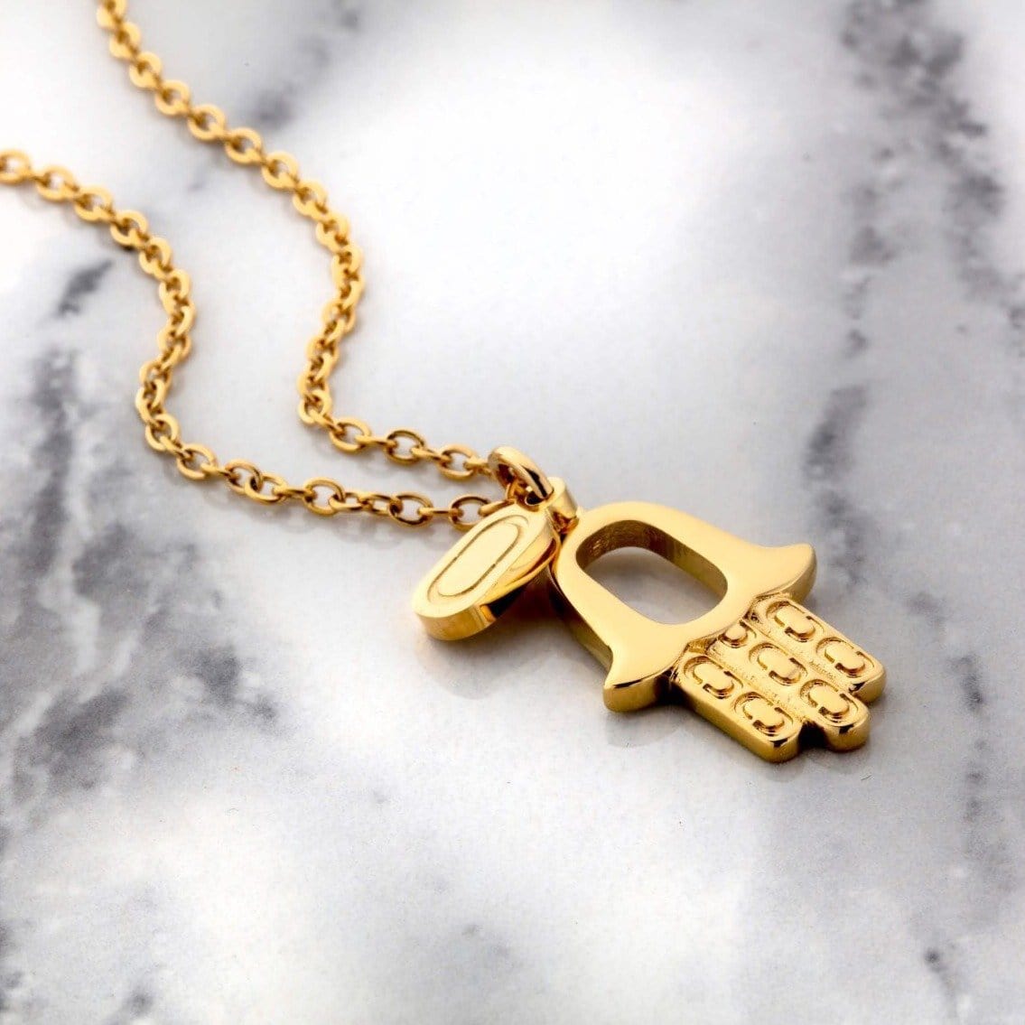 HAMSA (GOLD) Pendant+ Chain