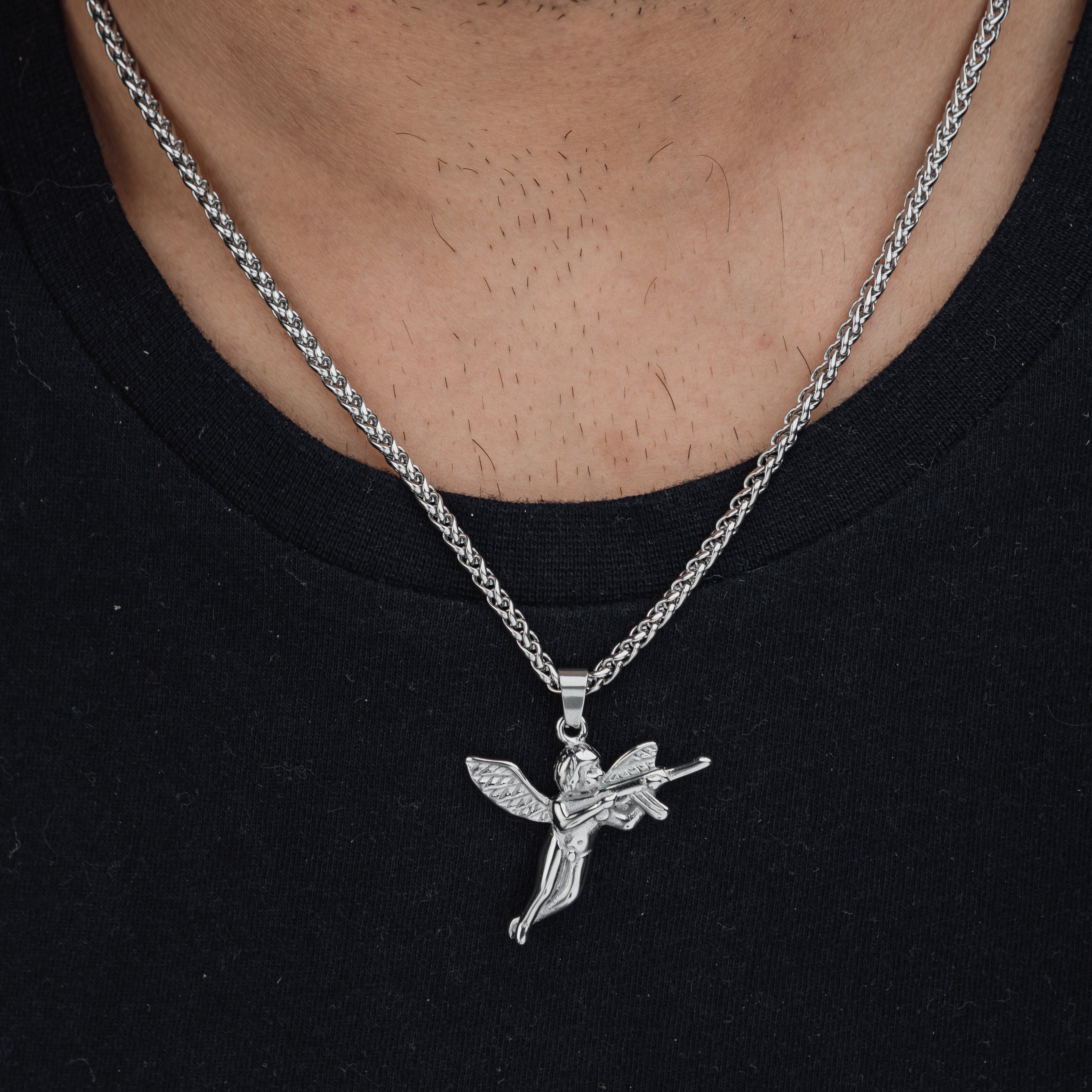 CUPID'S REVENGE (SILVER) Pendant+ Chain