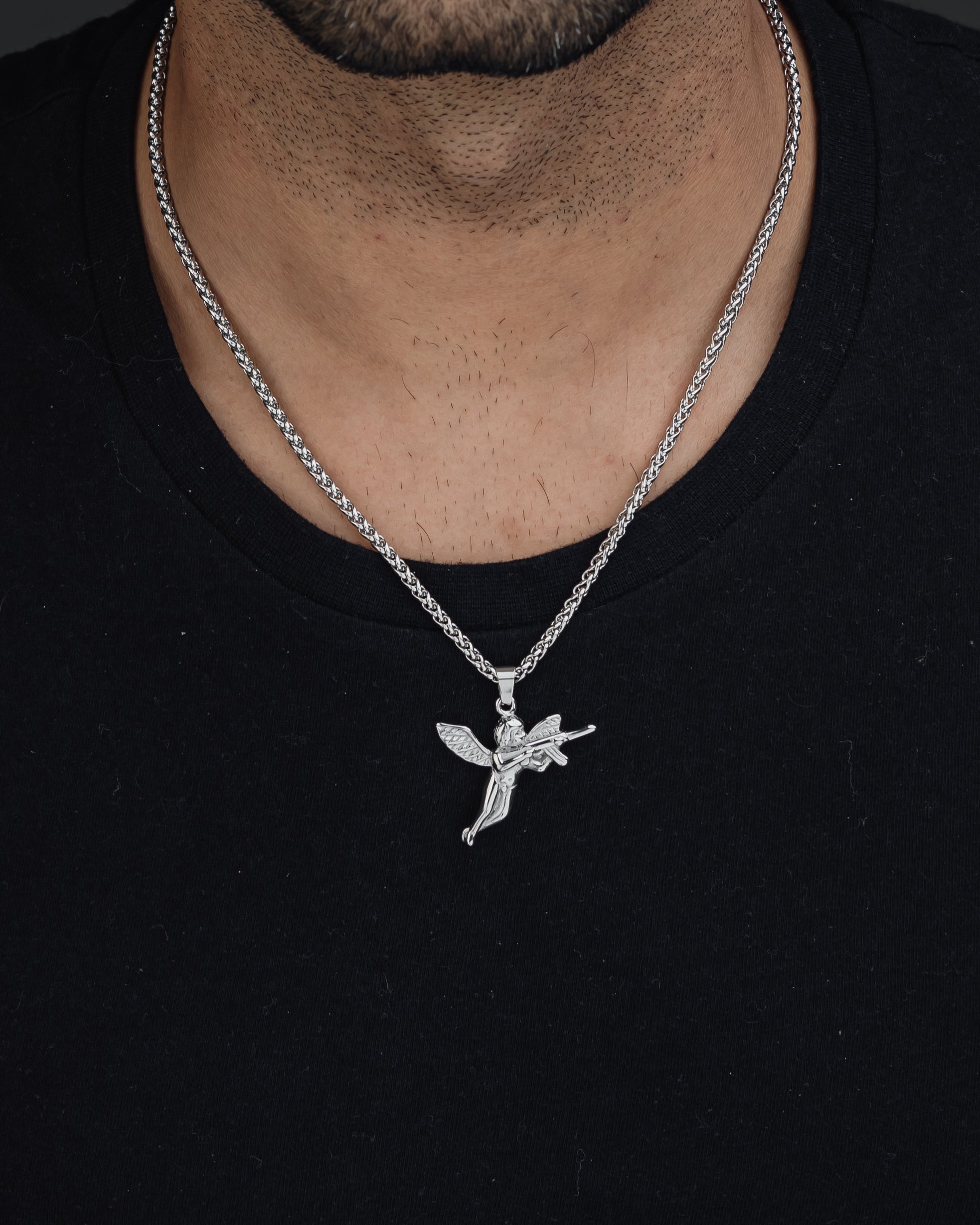 CUPID'S REVENGE (SILVER) Pendant+ Chain