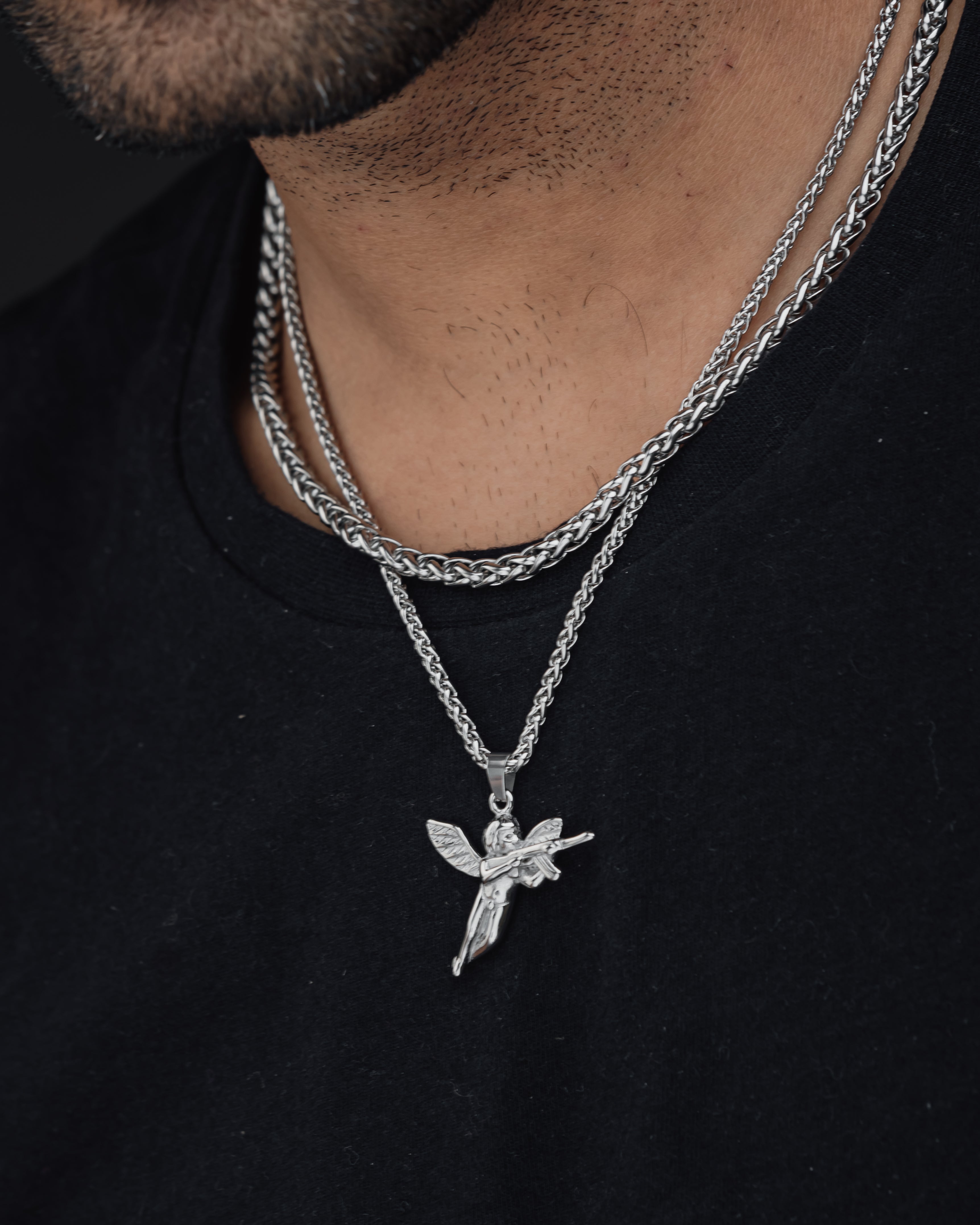 CUPID'S REVENGE (SILVER) Pendant+ Chain