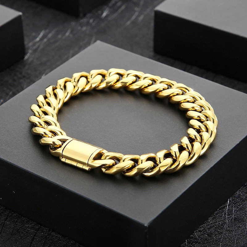 Titanium Steel 18K Gold Plated - 12MM