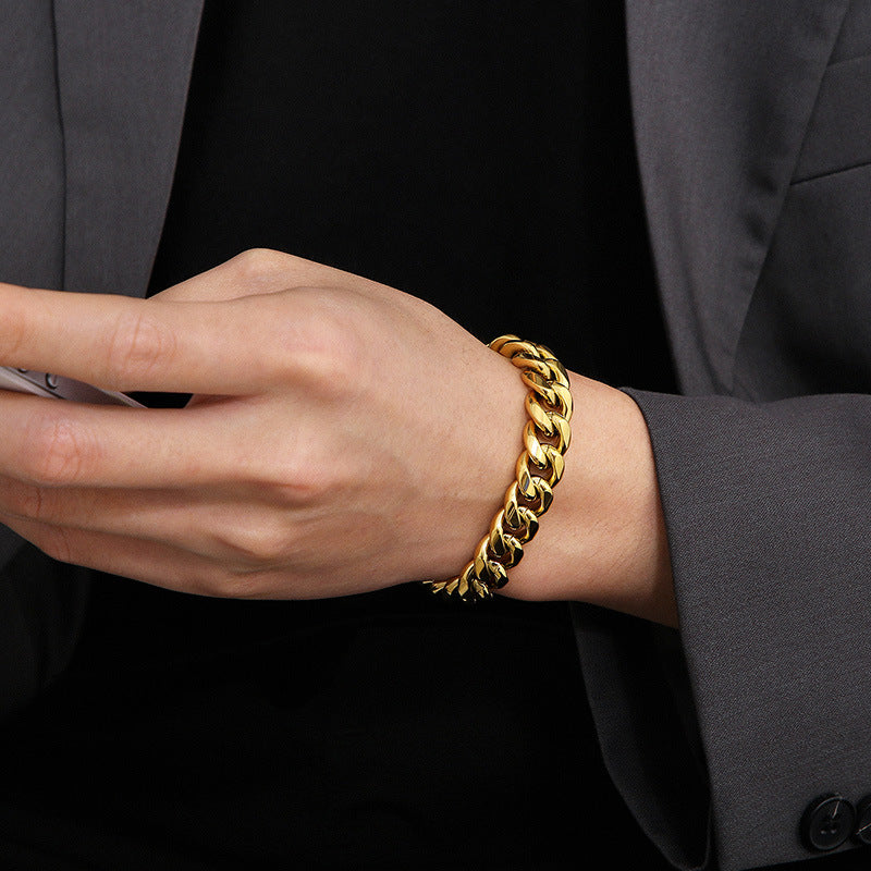 Titanium Steel 18K Gold Plated - 12MM