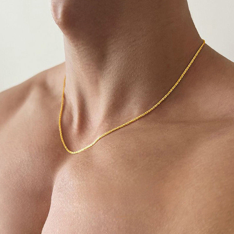 Sleek Men’s Slim Chain - titanium