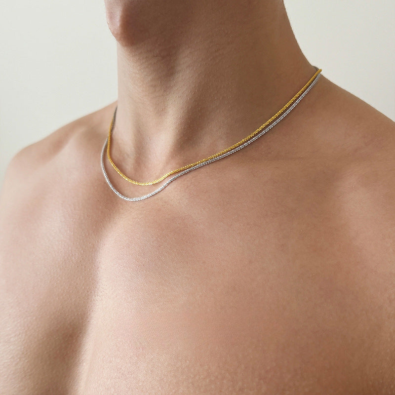 Sleek Men’s Slim Chain - titanium