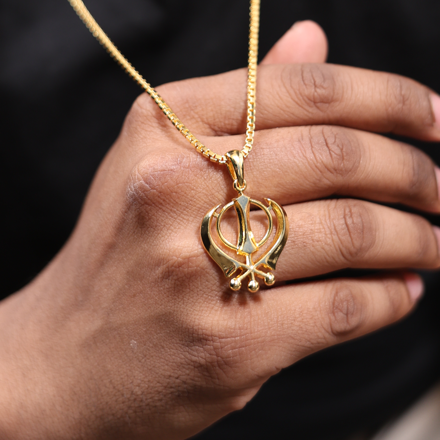 KHANDA PENDANT (18K Gold Plated)