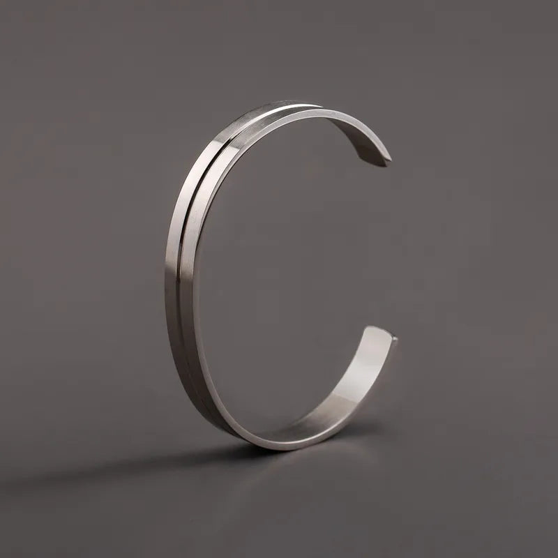 Men's Cuff Bracelet - 18k Gold Plated