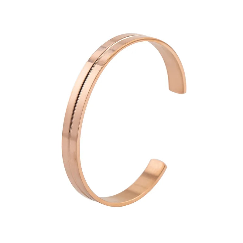 Men's Cuff Bracelet - 18k Gold Plated