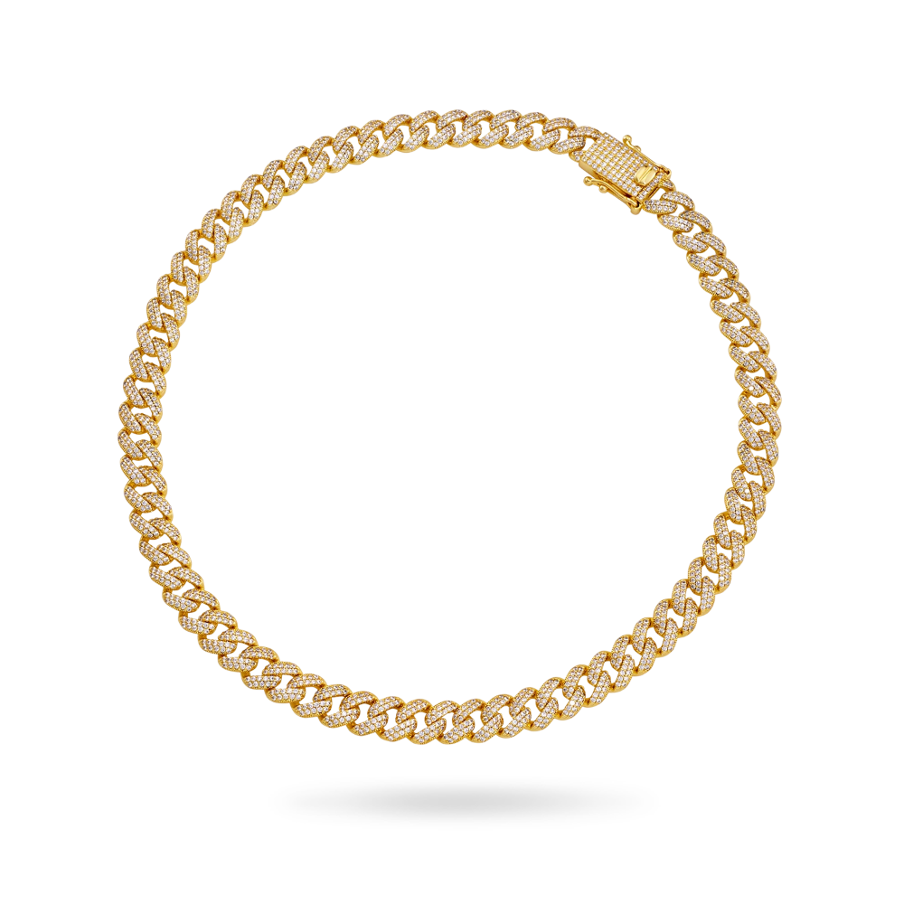 CUBAN ID LINK NECKLACE (GOLD) 11MM