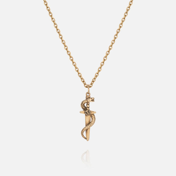 SERPENT (GOLD) PENDANT+CHAIN