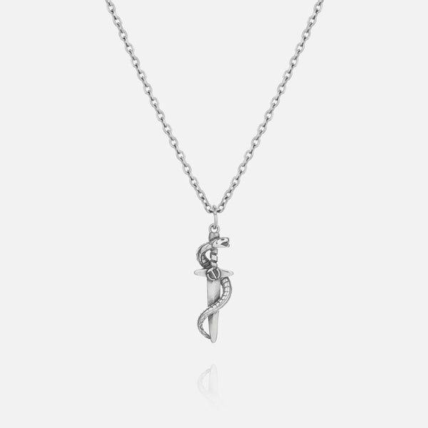 SERPENT (SILVER) PENDANT+CHAIN