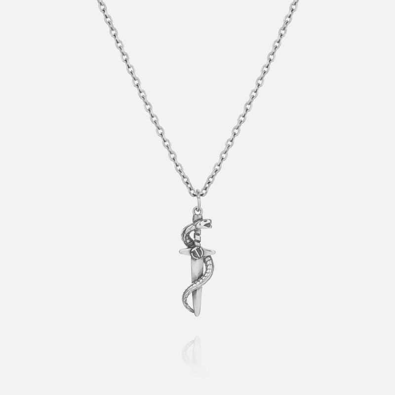 SERPENT (SILVER) PENDANT+CHAIN
