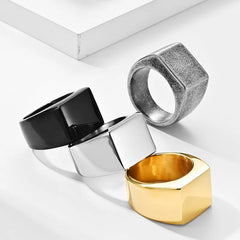 Flat-Top Men's Ring