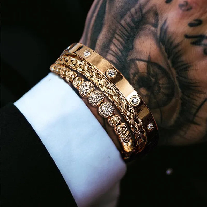 Three-Piece Men’s Bracelet Set