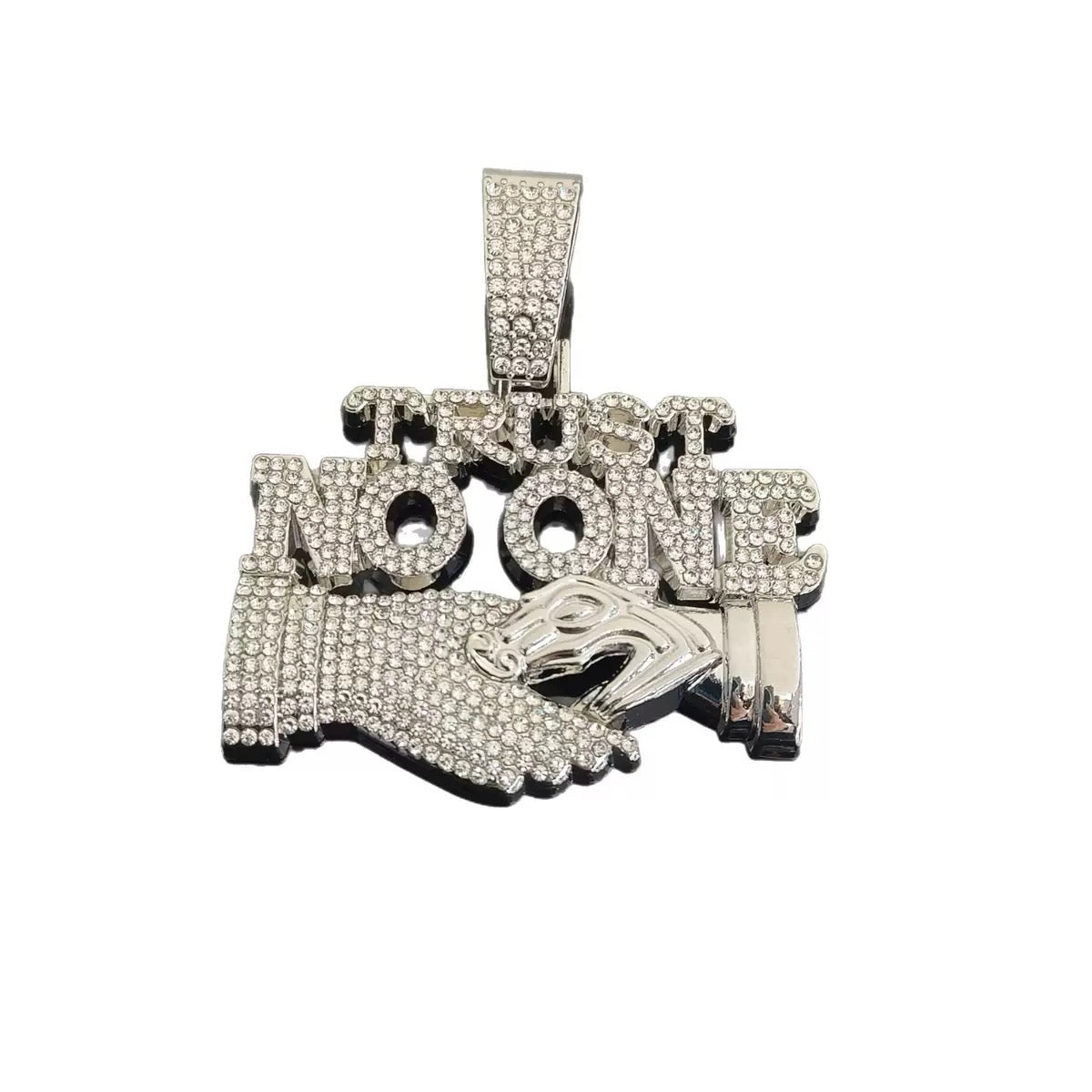 TRUST NO ONE (PENDANT + CHAIN)