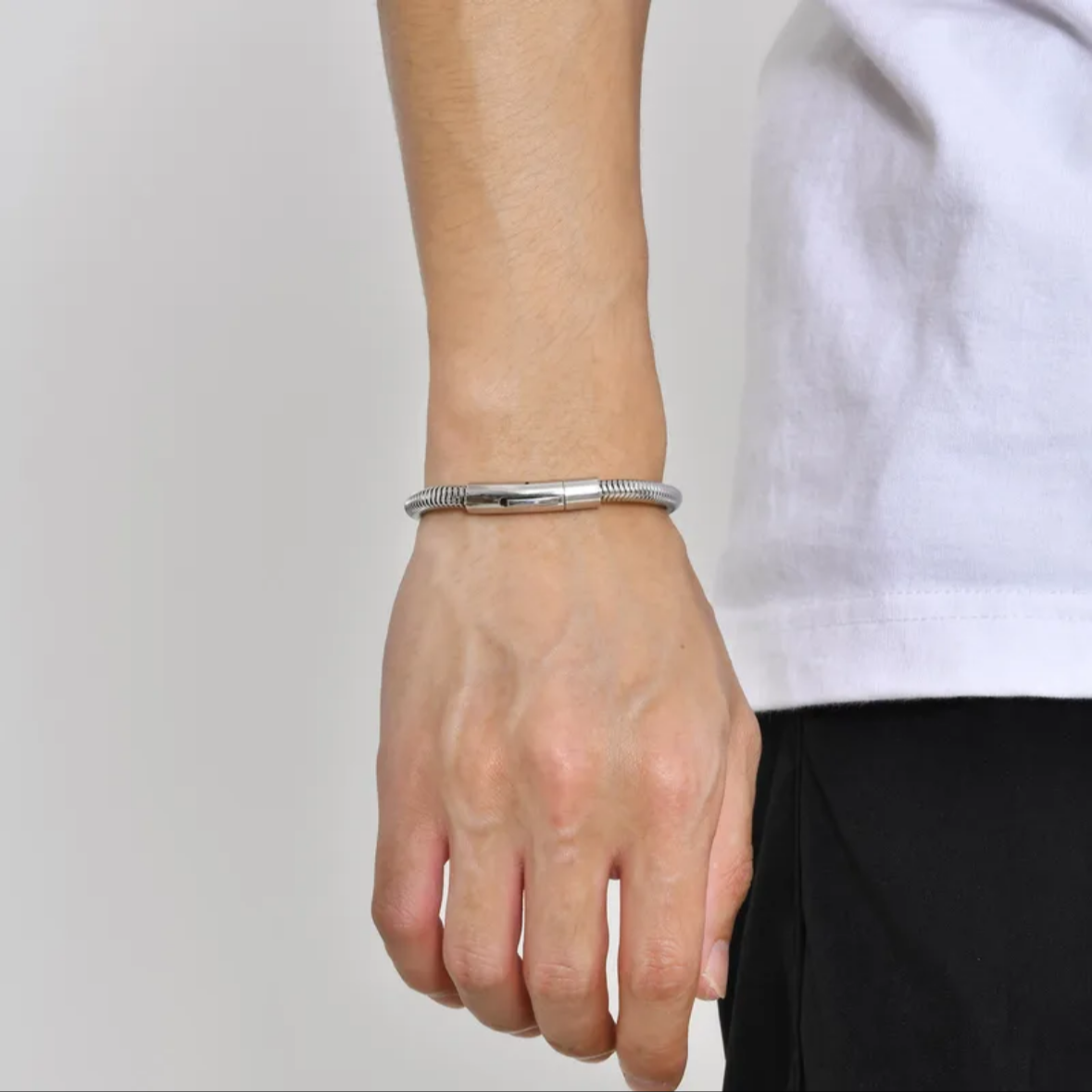 Snake Chain Wristband - 5mm ( 18K Gold Plated)