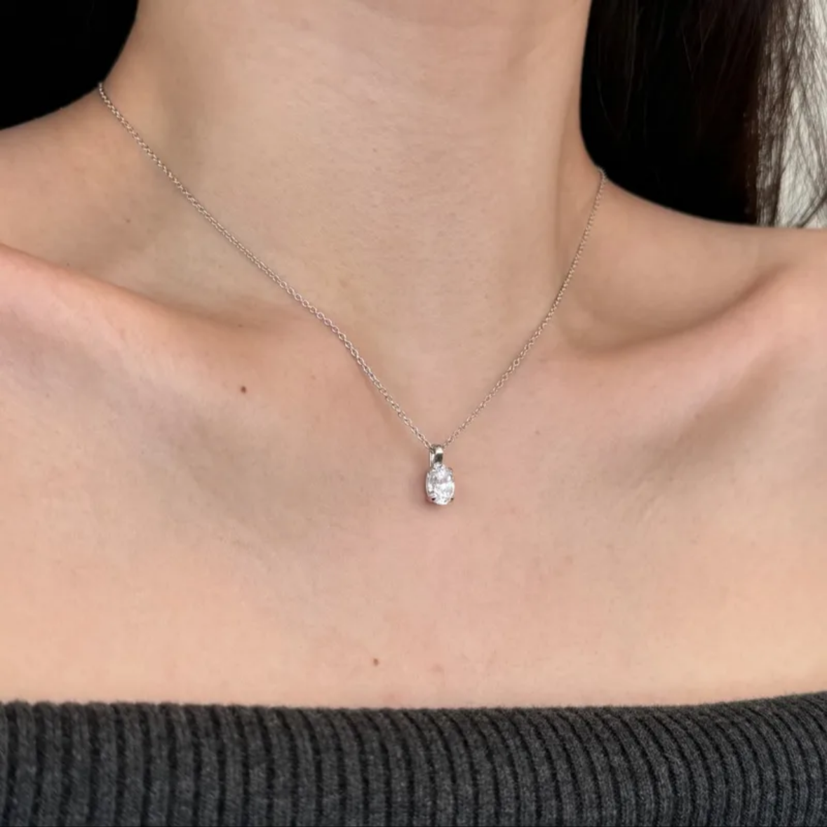 Zircon Diamond Pendant (925 Sterling Silver)
