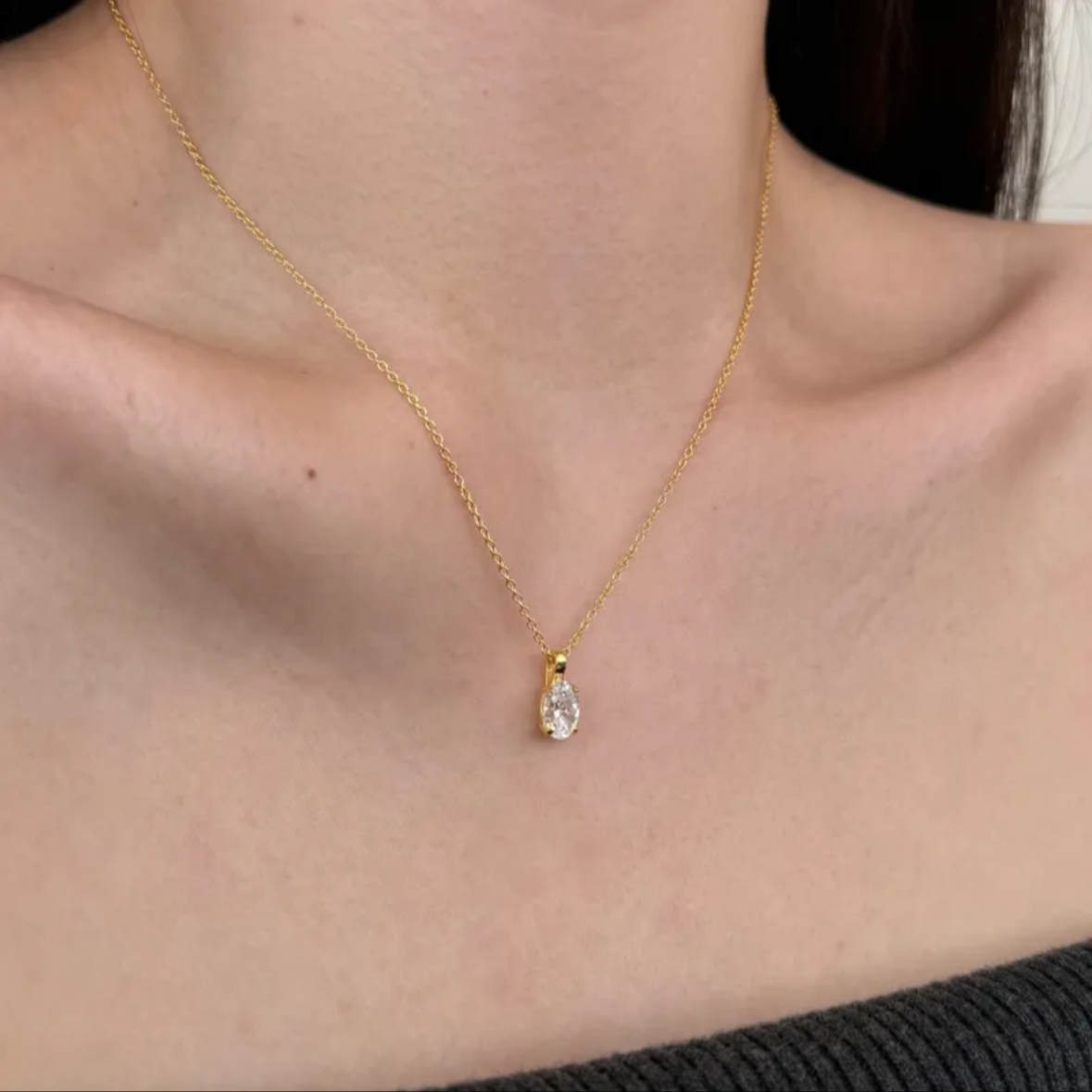 Zircon Diamond Pendant (925 Sterling Silver)