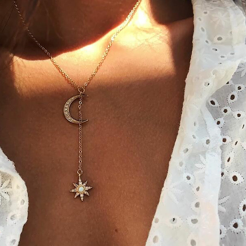 Moon & Star Necklace