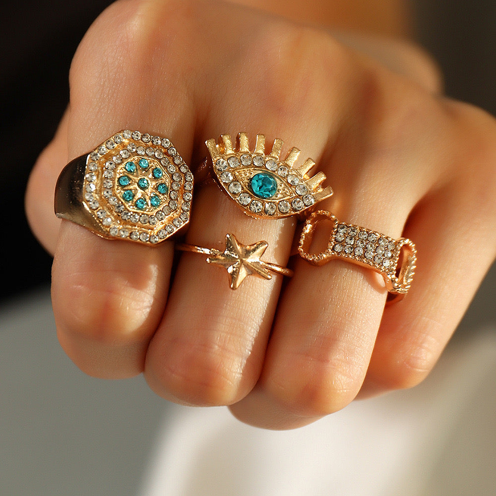 Stacked Elegance Ring Set