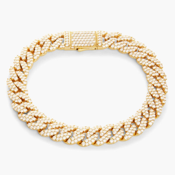 Gold iced deals out bracelet