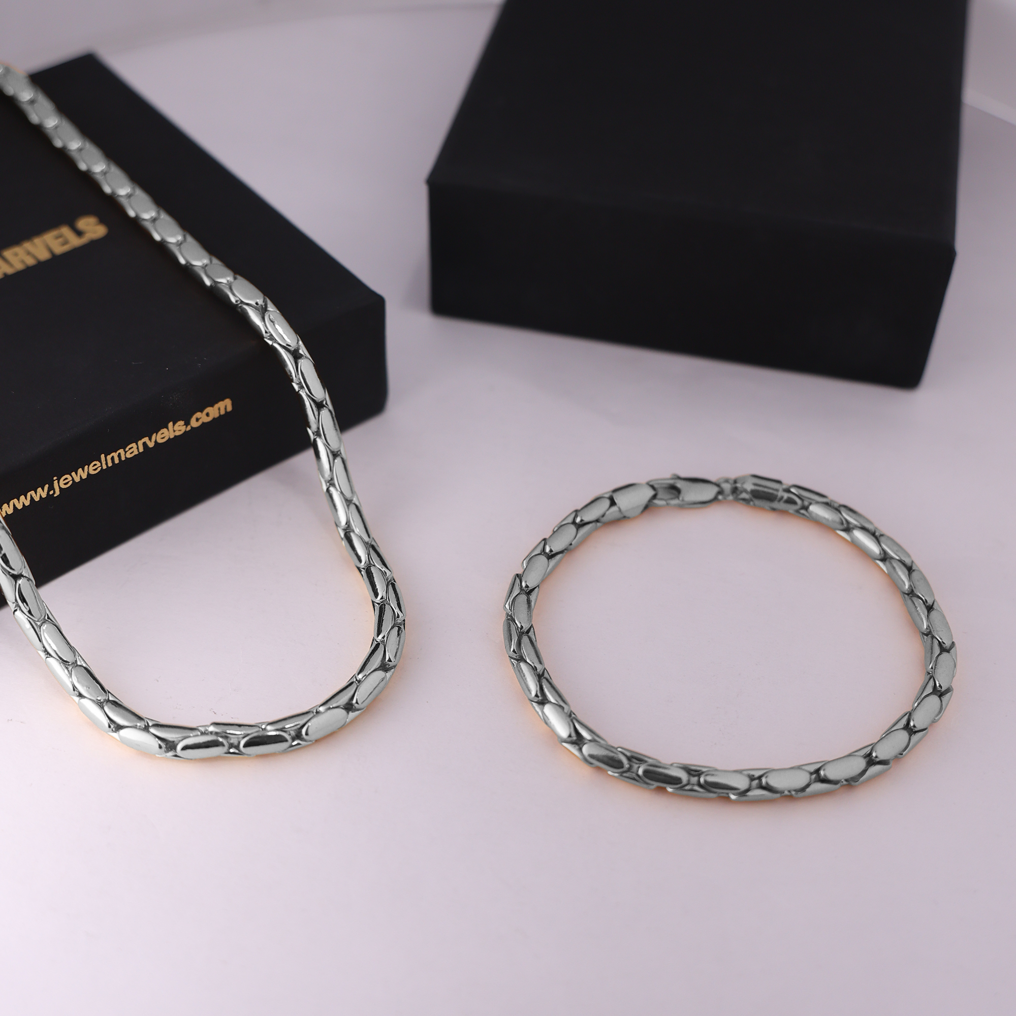 Cobra BRACELET (18K White Gold Rhodium Plating) - 5.5 MM