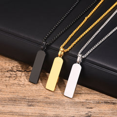 Classic Urban Edge Pendant & Chain