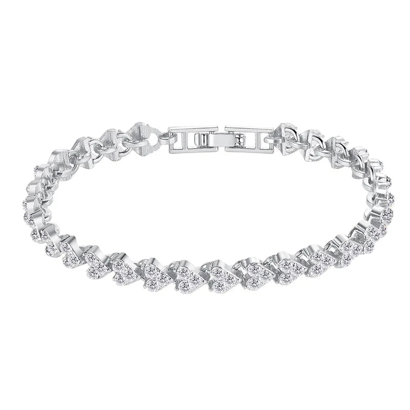 Zircon Heart Bracelet