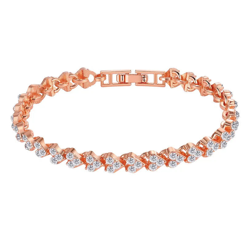 Zircon Heart Bracelet