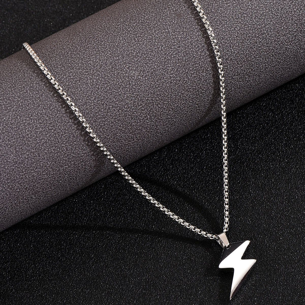 Chain Lightning Design Lightning Bolt Pendant + Chain
