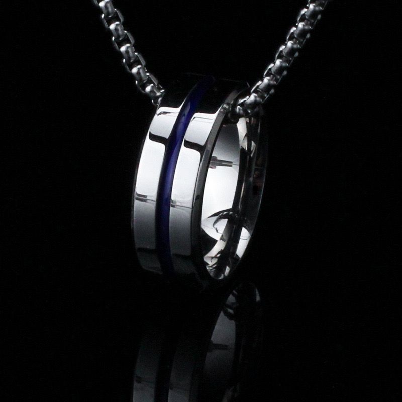 Hanging Ring Pendant + Chain