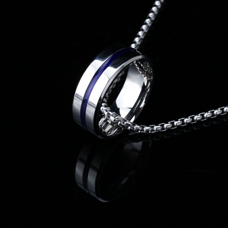 Hanging Ring Pendant + Chain