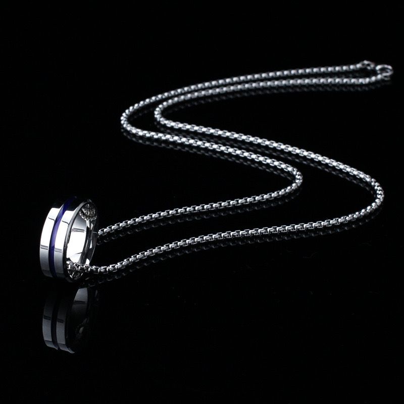 Hanging Ring Pendant + Chain
