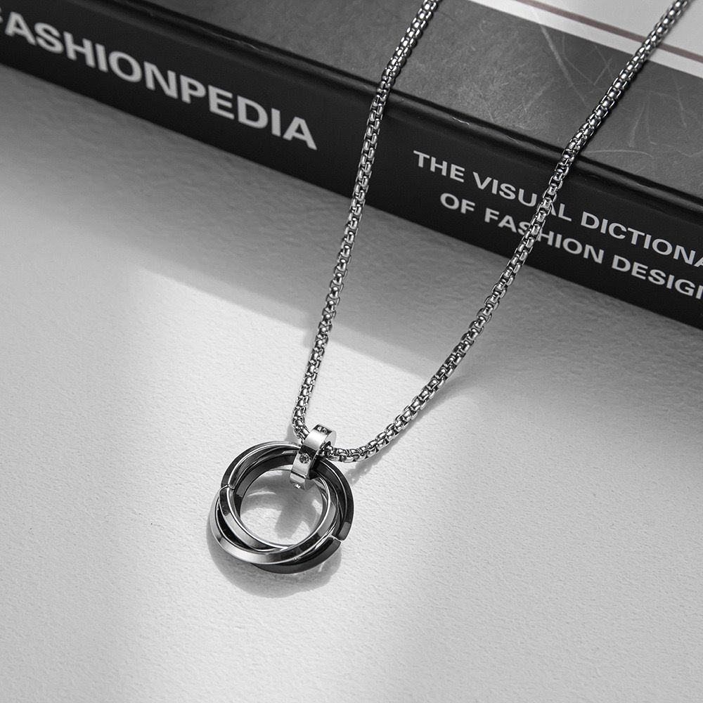 Triple Ring Pendant + Chain