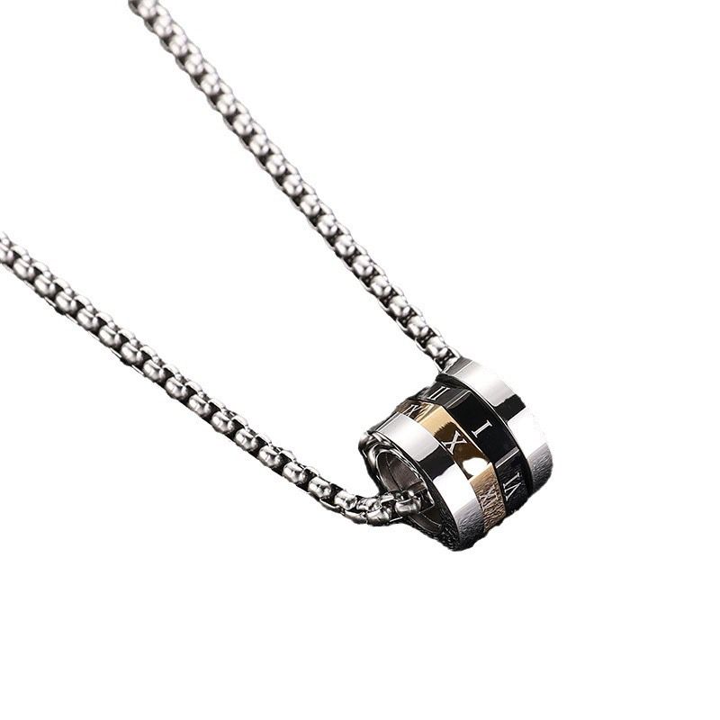 Roman Rotatable Pendant + Chain
