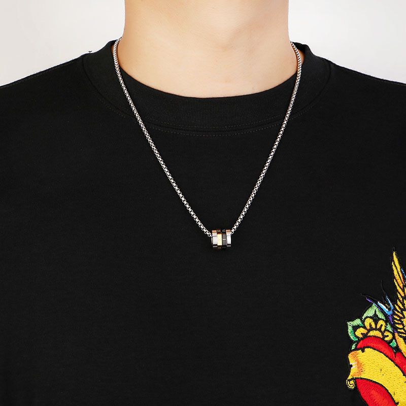 Roman Rotatable Pendant + Chain