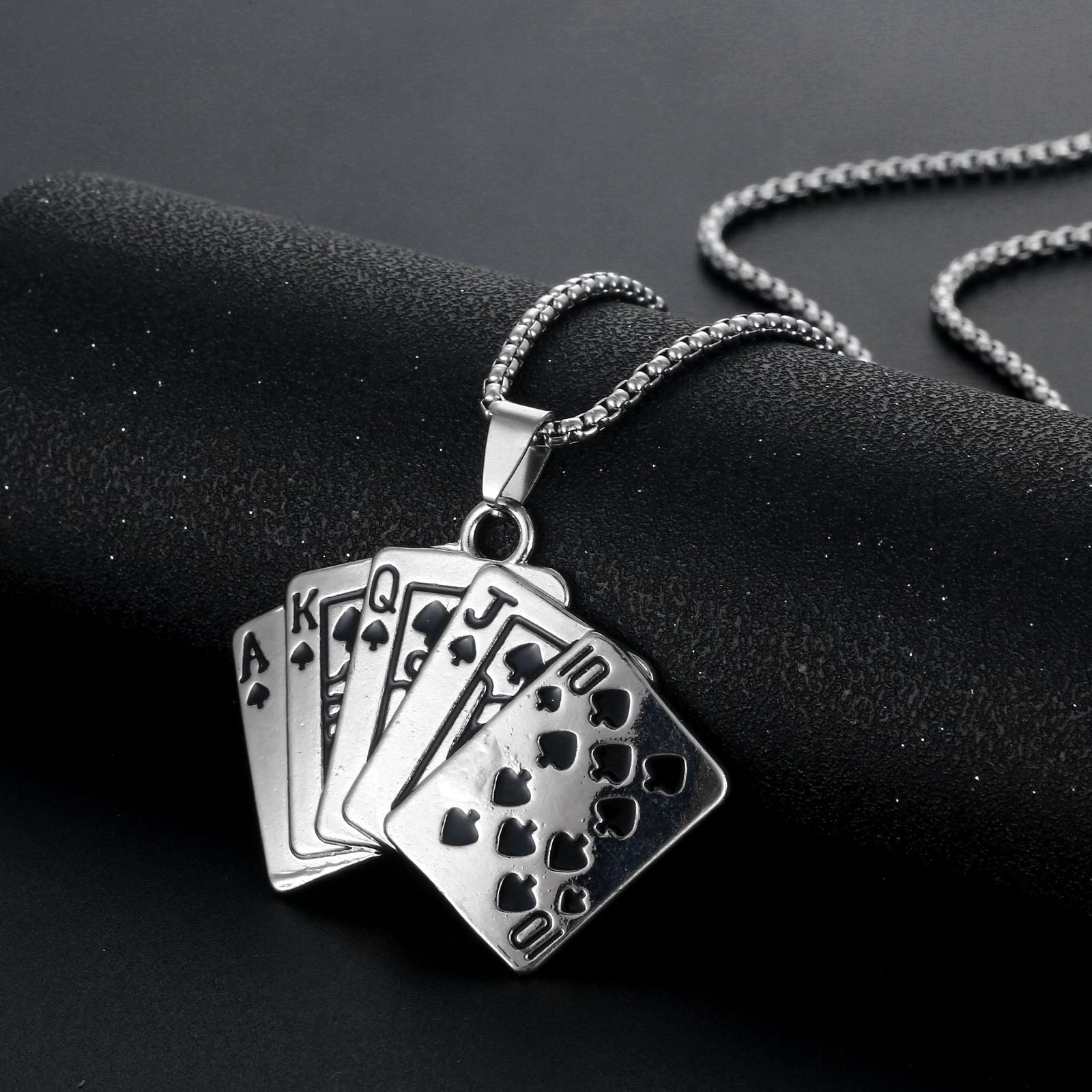 Royal Cards Charm  (Pendant + Chain)