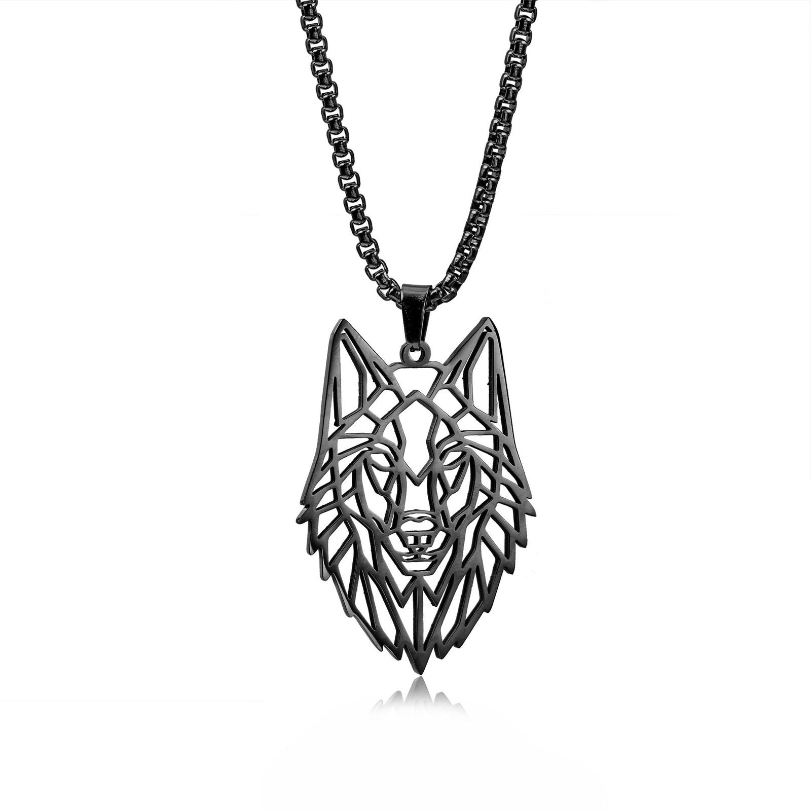 Wolf Head (Pendant + Chain)