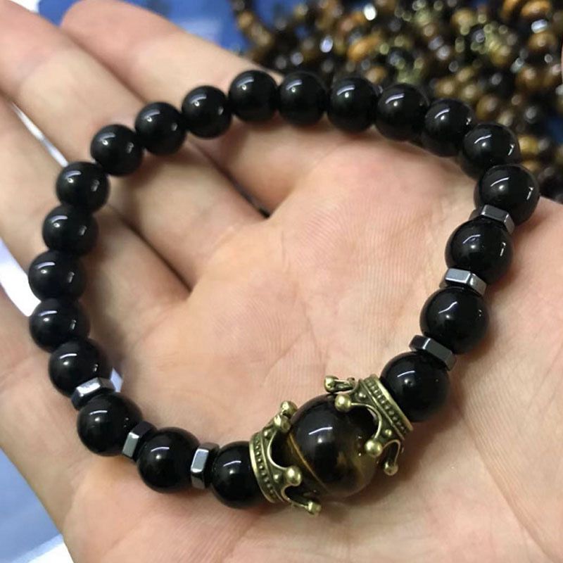 Bead Bracelet With Natural Stone