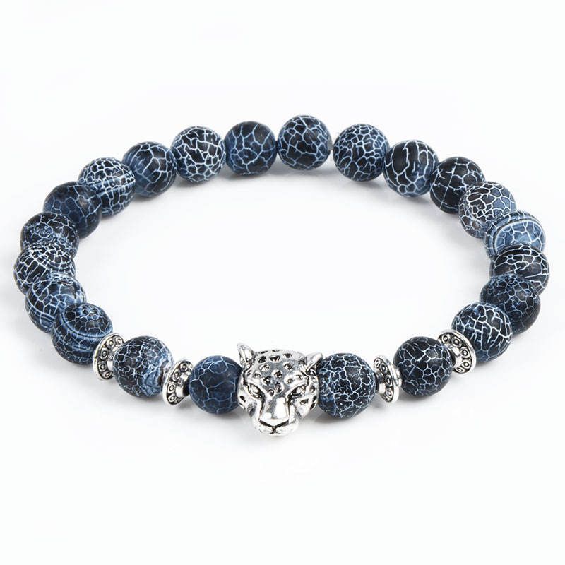 Natural ONYX Bead Leopard Bracelet
