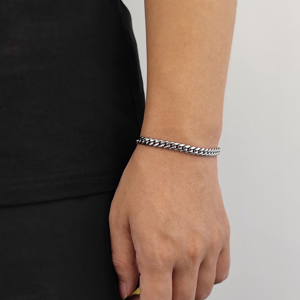 RapLock Cuban Bracelet - 8 MM - 18K Gold Plating