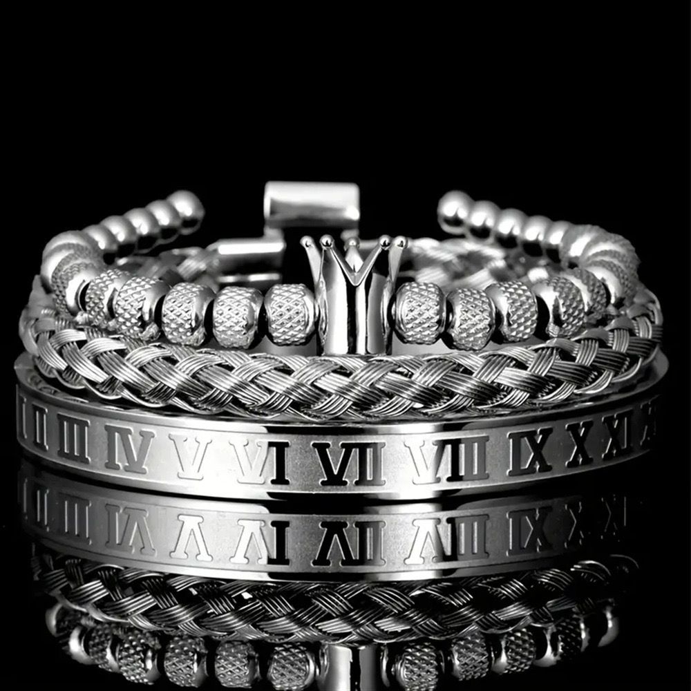 Luxury Crown Bracelet - Set Of 3