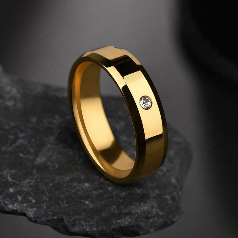 Minimal Spark Diamond Band