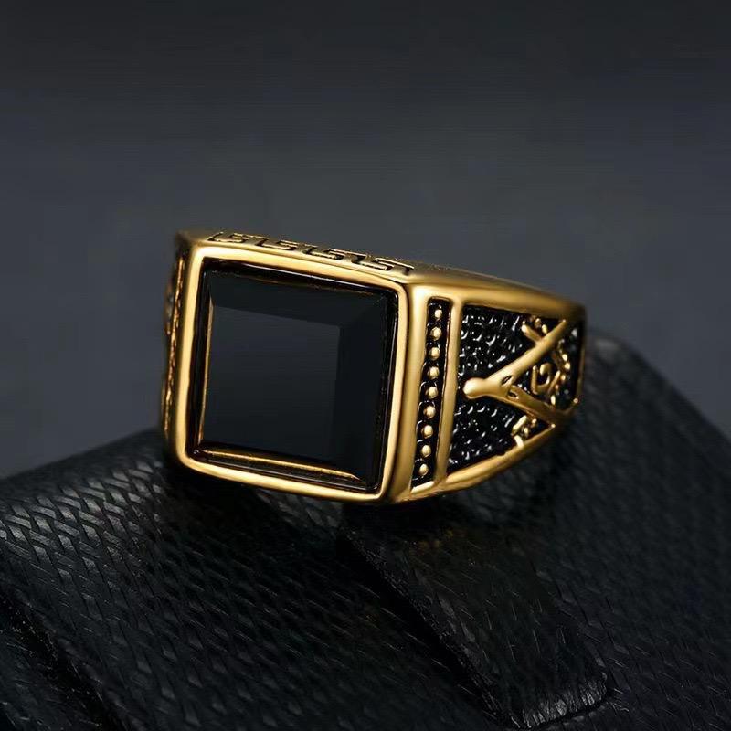 Premium Onyx Men's Ring
