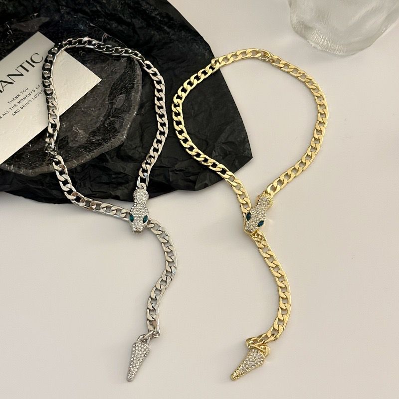 Snake Chain Metal Necklace
