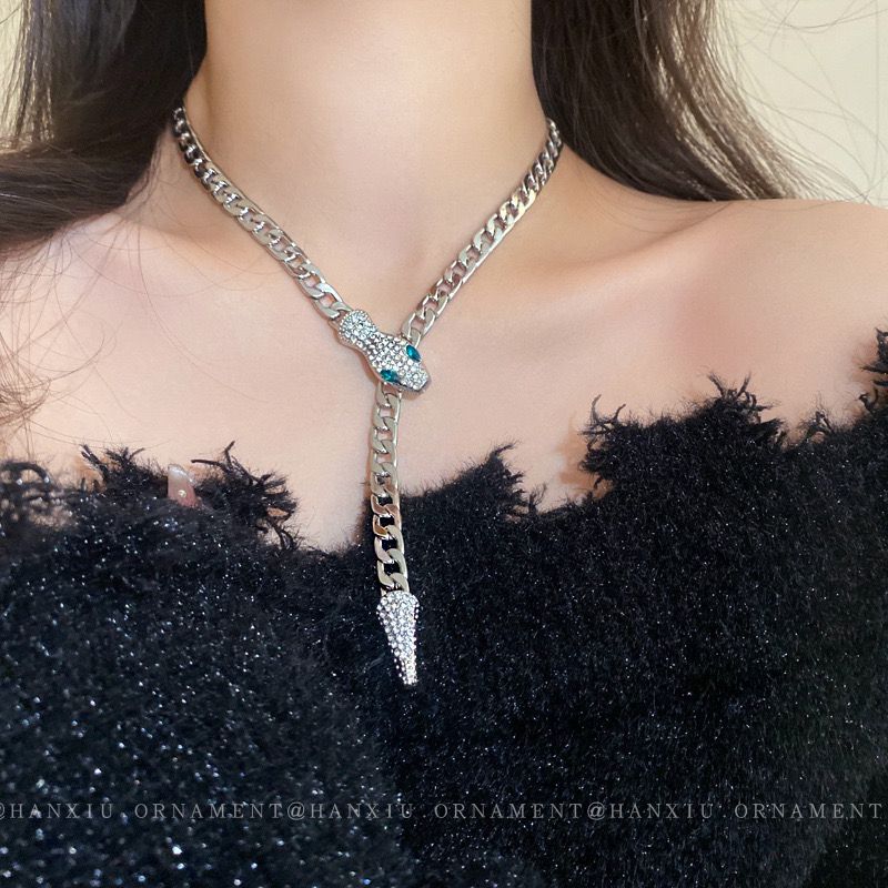 Snake Chain Metal Necklace