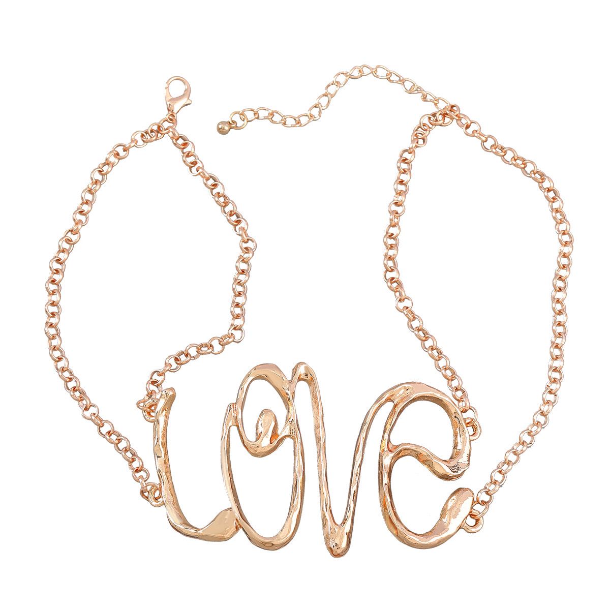 Stylish Love pendant choker